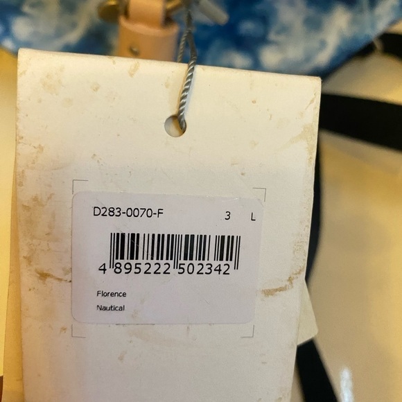 NWT BLUE & TAN MINI BACKPACK/HANDBAG - Picture 4 of 13